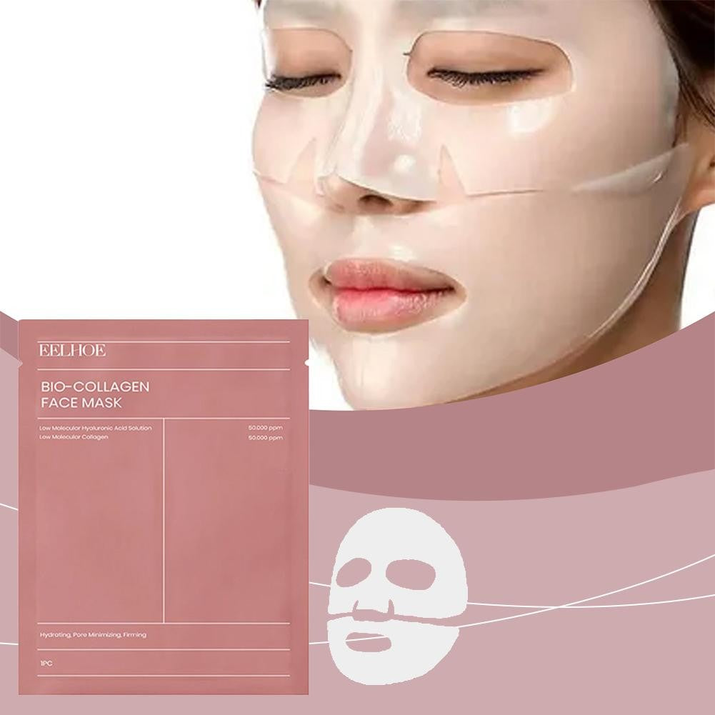 Bio Colágeno Máscara Facial, Poros Encolher, Hidratante Profunda, Hidratante Ove