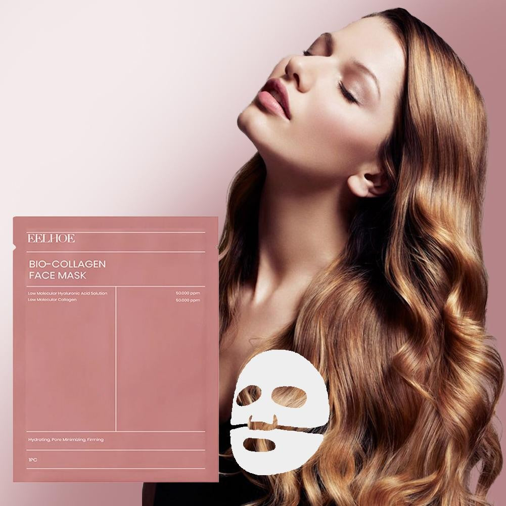 Bio Colágeno Máscara Facial, Poros Encolher, Hidratante Profunda, Hidratante Ove