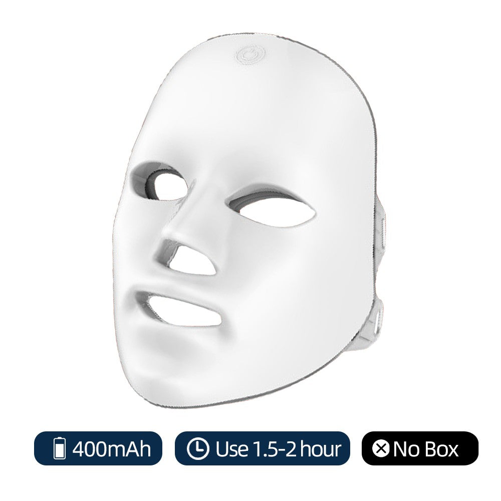 Máscara facial recarregável com led, 7 núcleos, fóton, máscara de beleza, rejuve