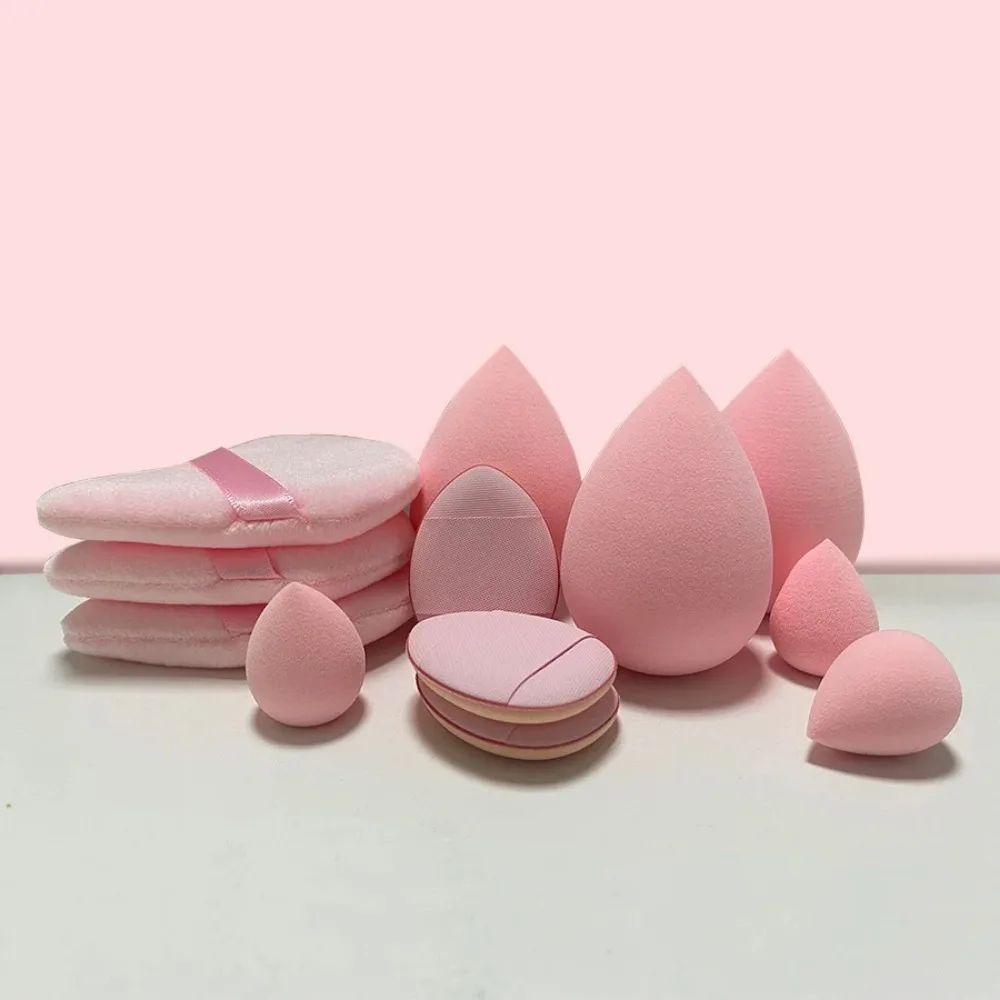 12 unidades esponja de maquiagem liquidificador beleza ovo macio cosméticos puff