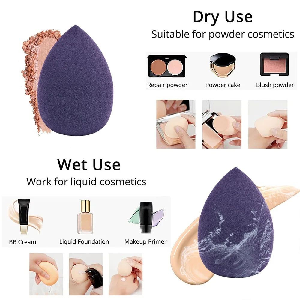 12 unidades esponja de maquiagem liquidificador beleza ovo macio cosméticos puff
