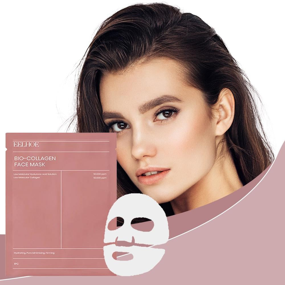 Bio Colágeno Máscara Facial, Poros Encolher, Hidratante Profunda, Hidratante Ove