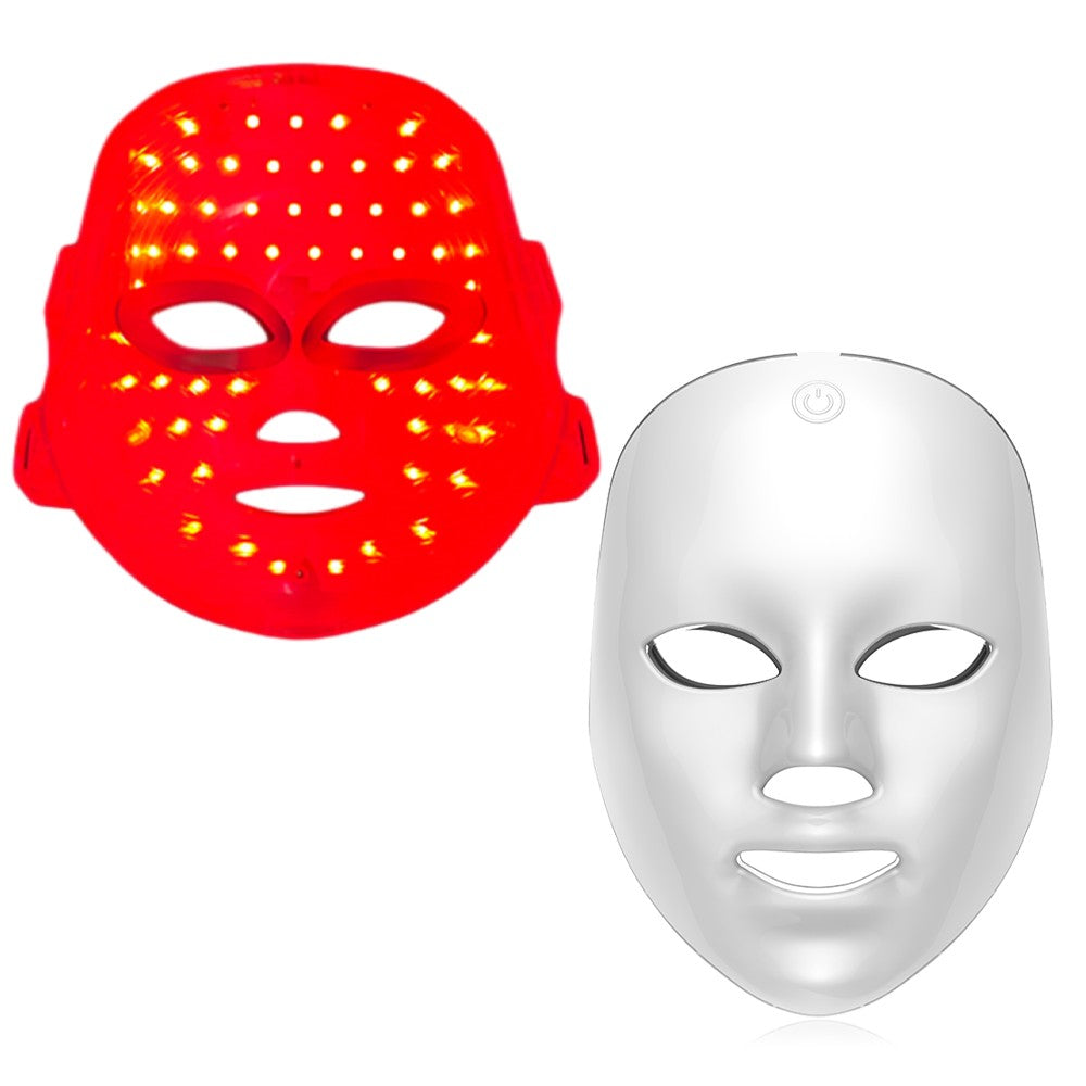 Máscara facial recarregável com led, 7 núcleos, fóton, máscara de beleza, rejuve